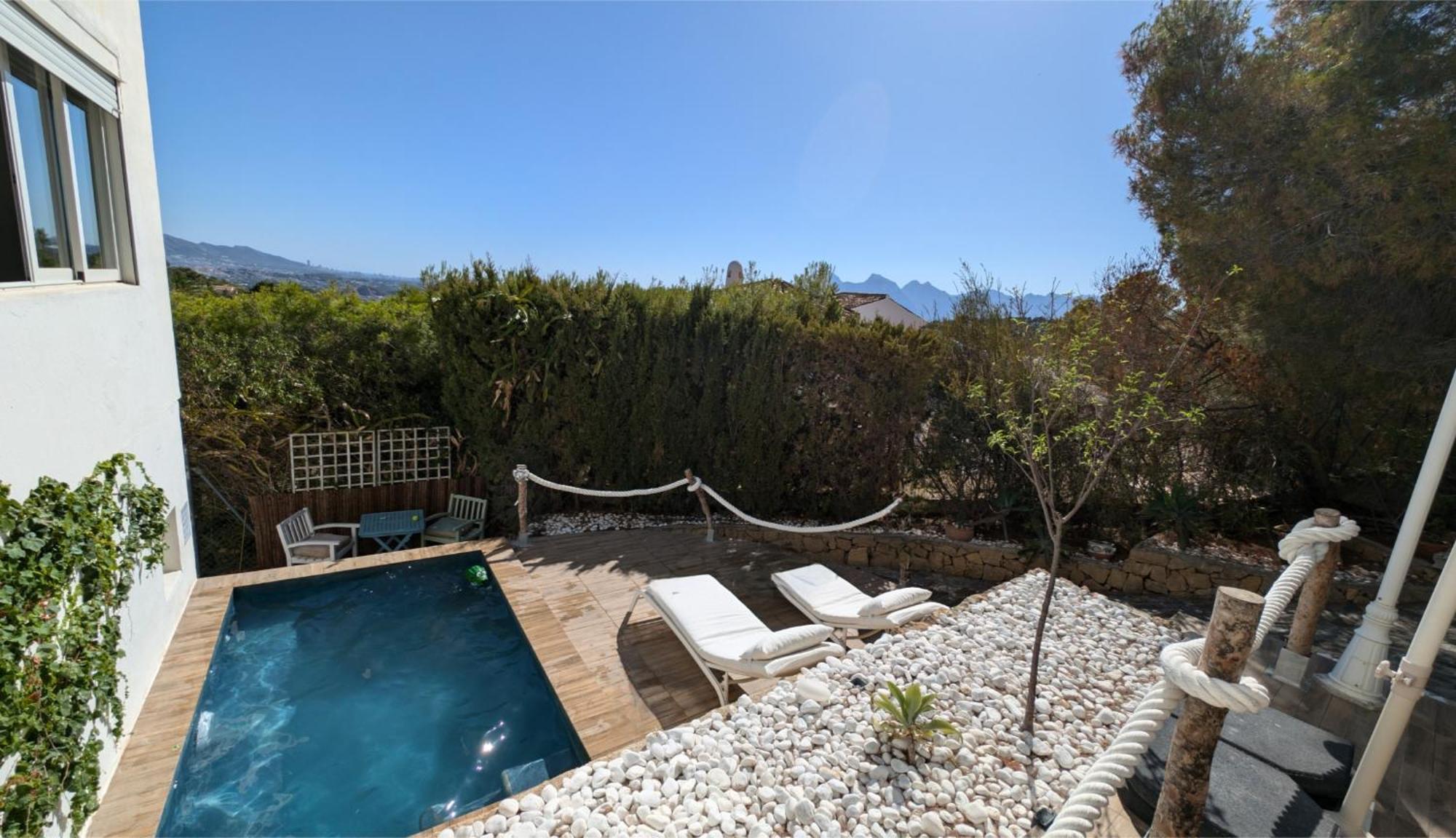 Villa Altea Moderna Vistas Panoramicas Bagian luar foto