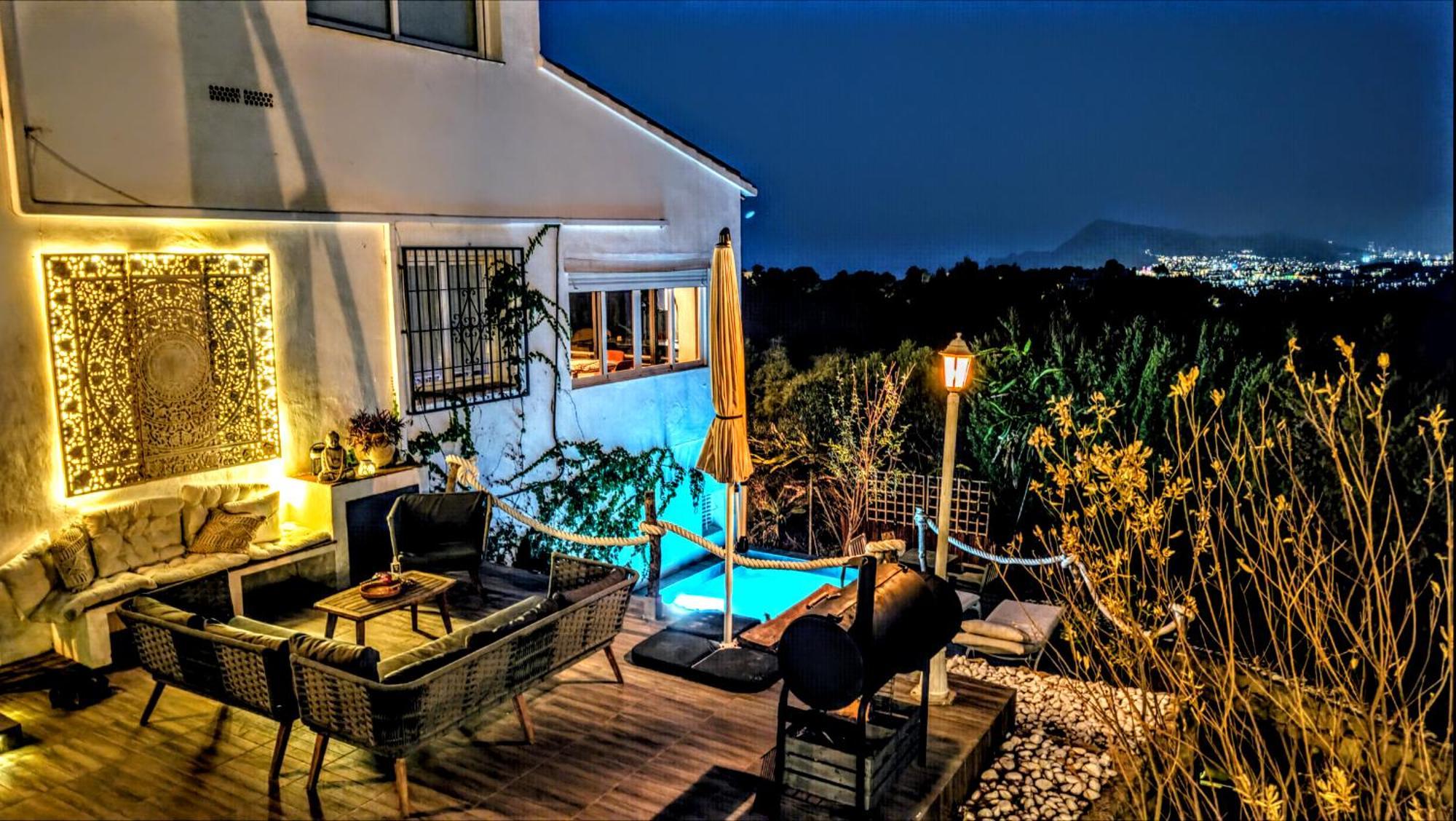 Villa Altea Moderna Vistas Panoramicas Bagian luar foto