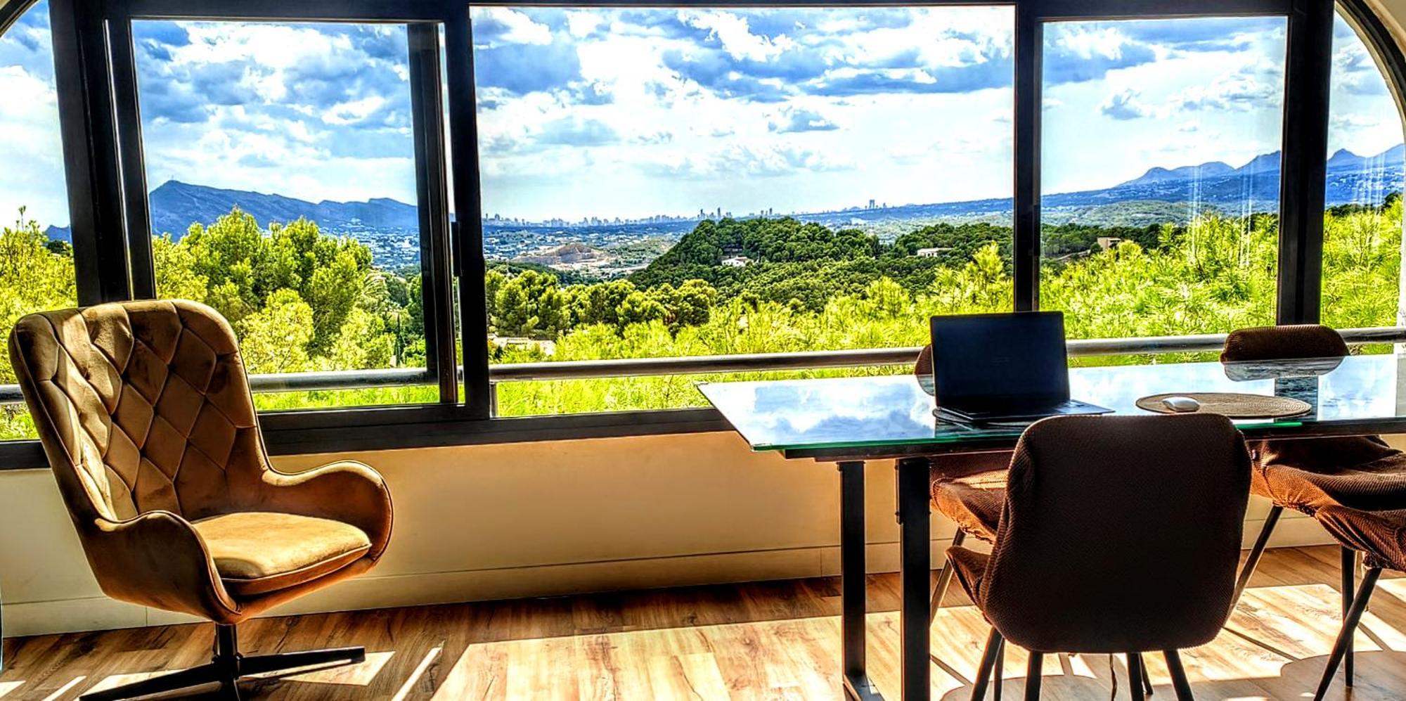 Villa Altea Moderna Vistas Panoramicas Bagian luar foto